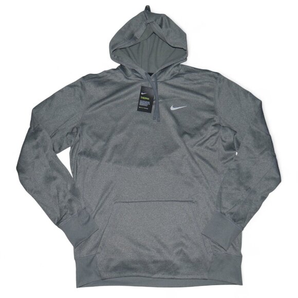 Nike Dri-Fit Fleece Hoodie Men's Size XL Tall XLT Heather Gray Therma-Fit NWT - Picture 1 of 8